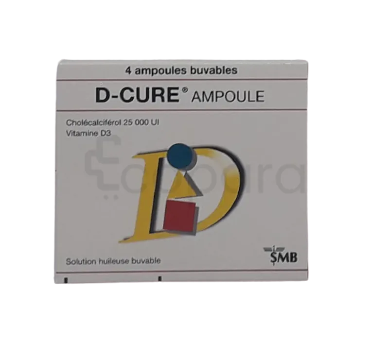 D CURE 25000 UI VIT D3 BOITE DE 4 AMPOULES BUVABLES