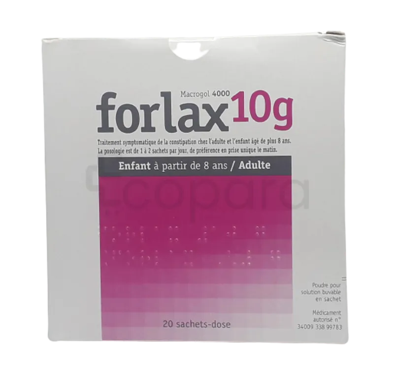 FORLAX 10G BOITE DE 20 SACHETS