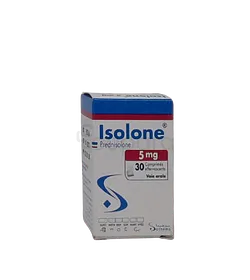 ISOLONE 5MG BOITE DE 30 COMPRIMES EFFERVESCENTS
