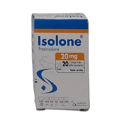 ISOLONE 20MG BOITE DE 20 COMPRIMES EFFERVESCENTS