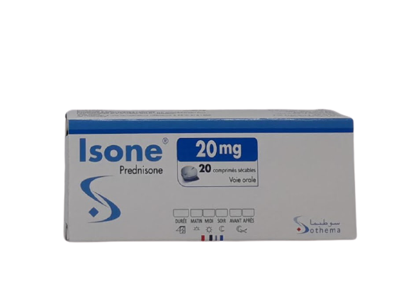 ISONE 20MG BOITE DE 20 COMPRIMES