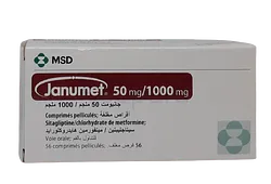 JANUMET 50/1000MG BOITE DE 56 COMPRIMES
