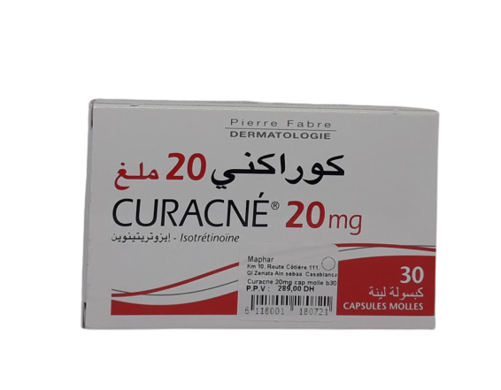 CURACNE 20MG BOITE DE 30 CAPSULES