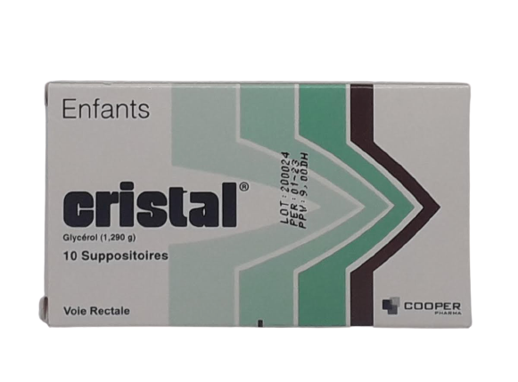 CRISTAL ENFANT BOITE DE 10 SUPPOSITOIRES