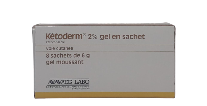 KETODERM 2% GEL BOITE DE 8 SACHETS