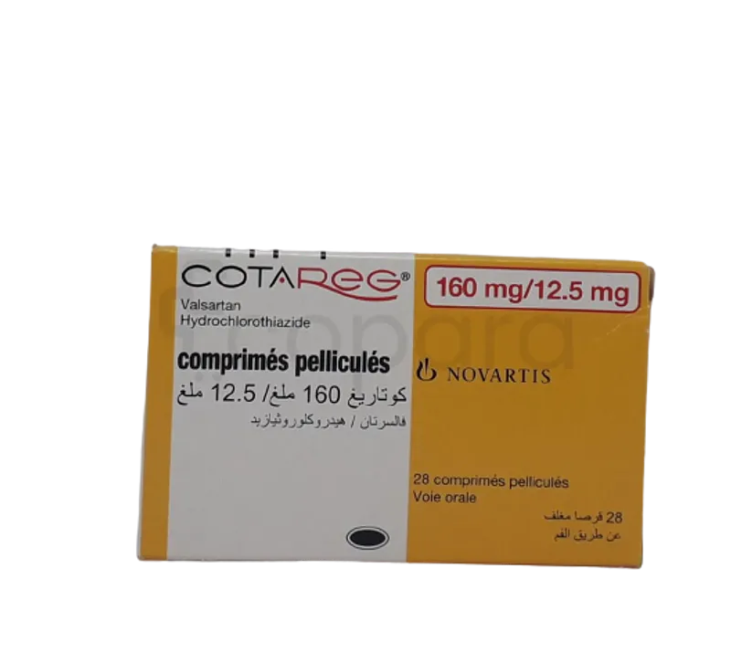 COTAREG 160MG/12.5MG BOITE DE 28 COMPRIMES