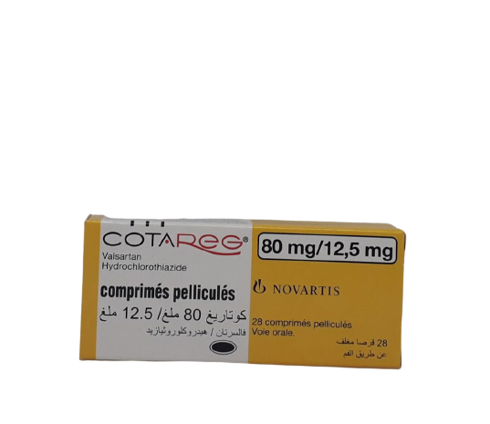 COTAREG 80MG/12.5MG BOITE DE 28 COMPRIMES MV