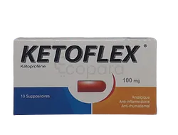 KETOFLEX 100MG BOITE DE 10 SUPPOSITOIRES