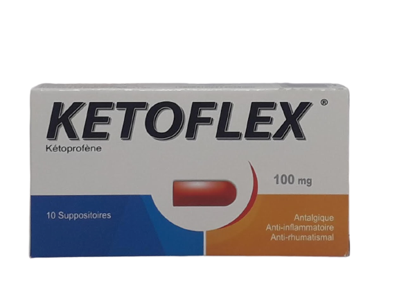 KETOFLEX 100MG BOITE DE 10 SUPPOSITOIRES