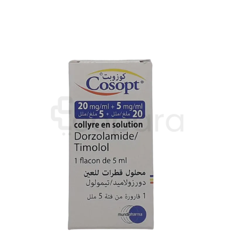 COSOPT 20MG/5MG 5ML COLLYRE