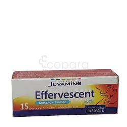 JUVATONUS TAURINE BOITE DE 15 COMPRIMES EFFERVESCENTS