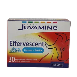JUVATONUS TAURINE BOITE DE 30 COMPRIMES EFFERVESCENTS