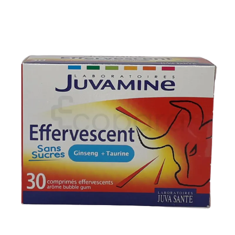 JUVATONUS TAURINE BOITE DE 30 COMPRIMES EFFERVESCENTS