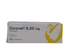 CORONAT 6.25MG BOITE DE 30 COMPRIMES
