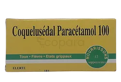 COQUELUSEDAL PARACETAMOL 100MG NOURRISSON BOITE DE 12 SUPPOSITOIRES