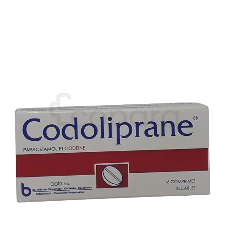 CODOLIPRANE 400MG/20MG BOITE DE 16 COMPRIMES