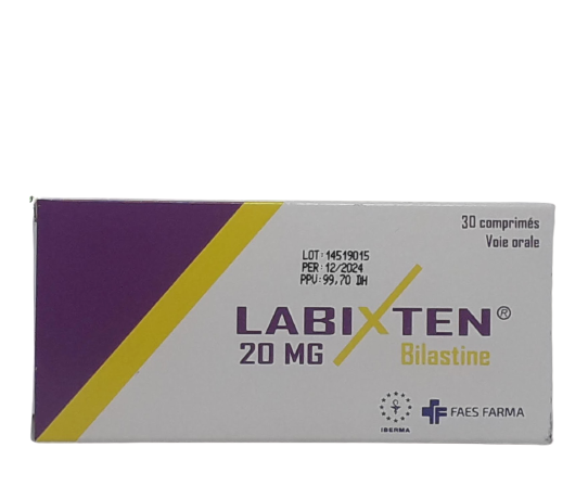 LABIXTEN CO 20MG BOITE DE 30 COMPRIMES