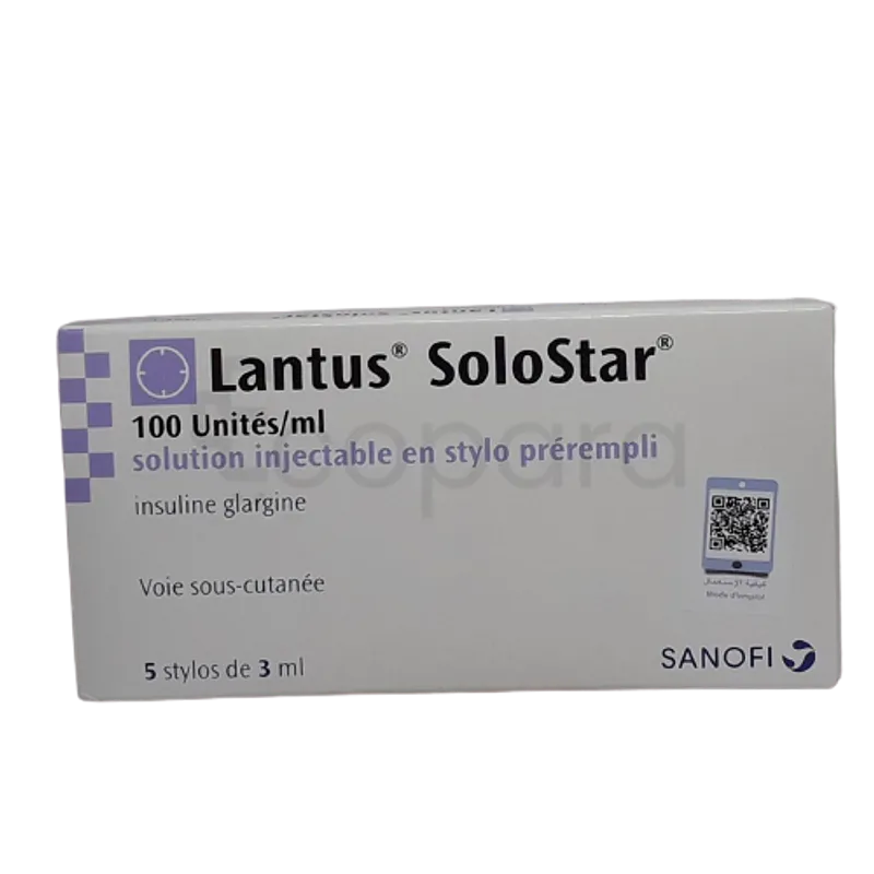 LANTUS SOLOSTAR IN 100UI/ML 3ML BOITE DE 5 STYLOS INJECTABLES GRAND MODELE