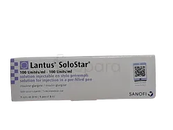 LANTUS SOLOSTAR 100UI 1 STYLO PREREMPLI BOITE DE 1 INJECTABLE