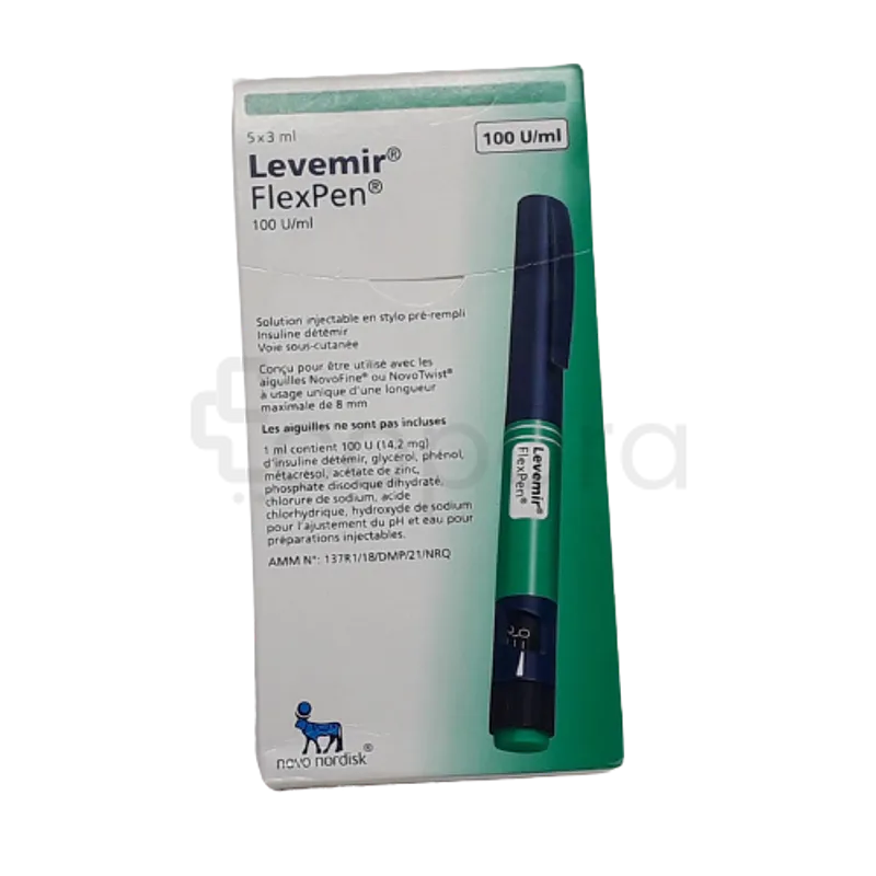 LEVEMIR FLEXPEN IN 100UI 3ML BOITE DE 5 INJECTABLES REFERENCE 1100002