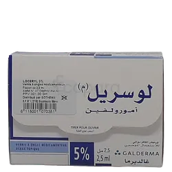 LOCERYL UE 5% FLACON 2.5ML SOL PETIT MODELE MV