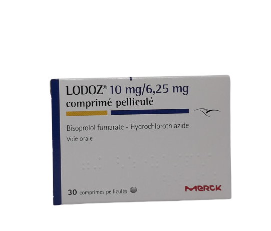 LODOZ 10MG/6.25MG BOITE DE 30 COMPRIMES