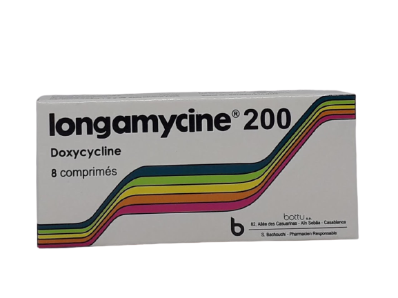 LONGAMYCINE 200MG BOITE DE 8 COMPRIMES