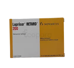 LOPRESOR RETARD 200MG BOITE DE 14 COMPRIMES