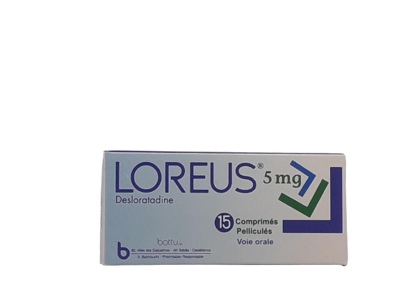 LOREUS 5MG BOITE DE 15 COMPRIMES