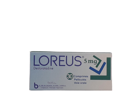 LOREUS 5MG BOITE DE 30 COMPRIMES PELLICULES