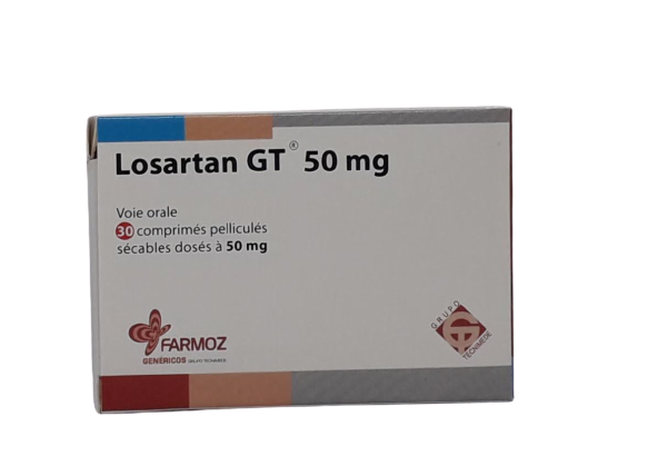 LOSARTAN GT 50MG BOITE DE 30 COMPRIMES PELLICULES