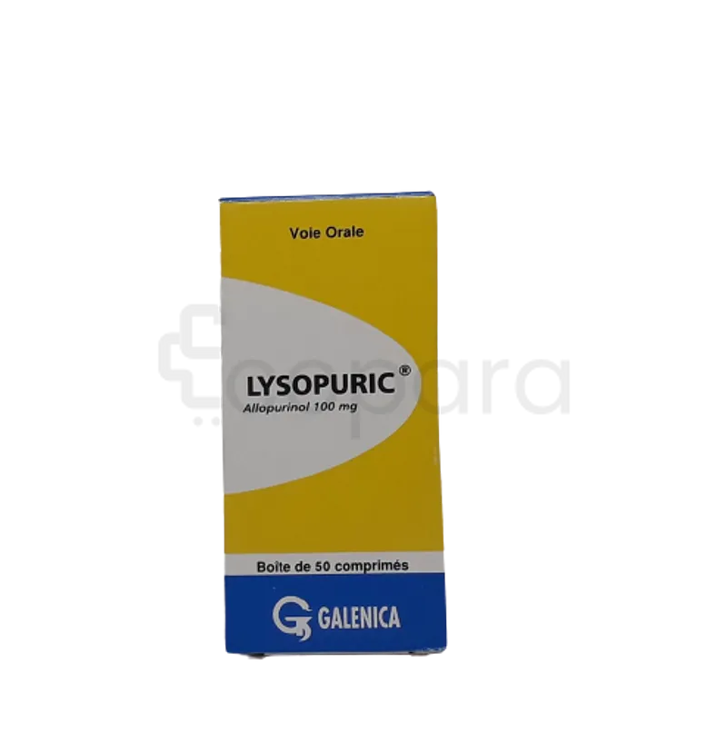 LYSOPURIC 100MG BOITE DE 50 COMPRIMES SECABLES