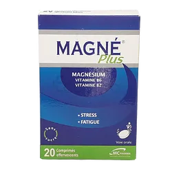 MAGNE PLUS BOITE DE 20 COMPRIMES EFFERVESCENTS