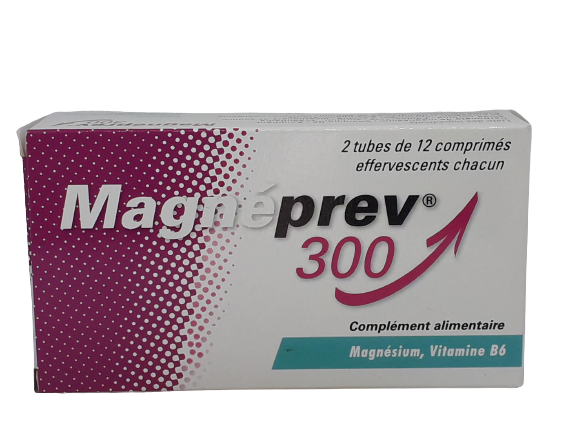 MAGNEPREV 300MG BOITE DE 24 COMPRIMES EFFERVESCENTS