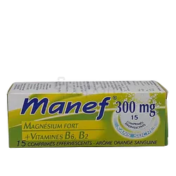 MANEF 300MG BOITE DE 15 COMPRIMES EFFERVESCENTS
