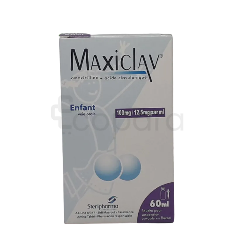 MAXICLAV 100MG ENFANTS 60ML