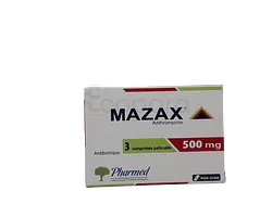 MAZAX 500MG BOITE DE 3 COMPRIMES PELLICULES