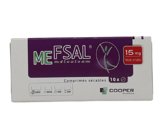 MEFSAL 15MG BOITE DE 10 COMPRIMES