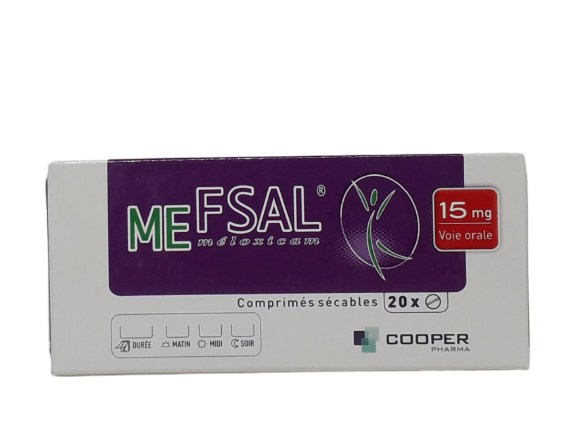 MEFSAL 15MG BOITE DE 20 COMPRIMES