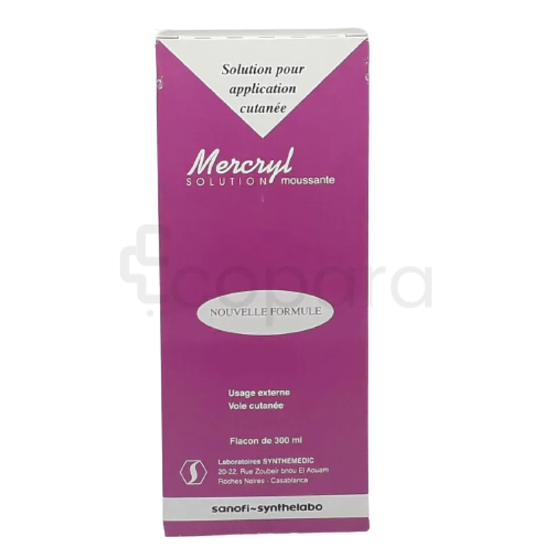 MERCRYL SOLUTION MOUSSANTE NF 300ML USAGE EXTERNE