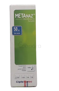 METANAZ GN 50µG SUSPENSION POUR PULVERISATION NASALE BOITE DE 140 DOSES