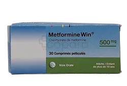 METFORMINE WIN 500MG BOITE DE 30 COMPRIMES