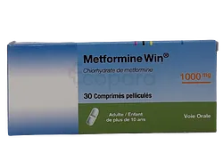 METFORMINE WIN 1000MG BOITE DE 30 COMPRIMES