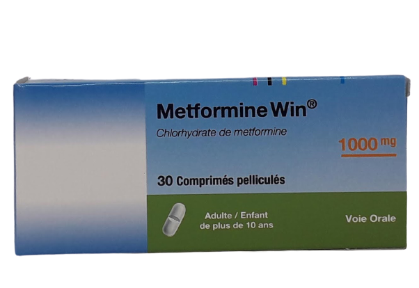 METFORMINE WIN 1000MG BOITE DE 30 COMPRIMES