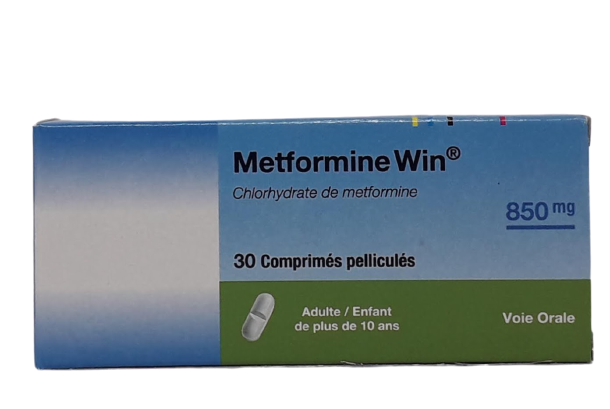 METFORMINE WIN 850MG BOITE DE 30 COMPRIMES