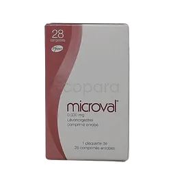 MICROVAL 30µG BOITE DE 28 PILULES