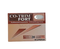 COTRIM FORT 800MG/160MG BOITE DE 20 COMPRIMES REFERENCE 900044