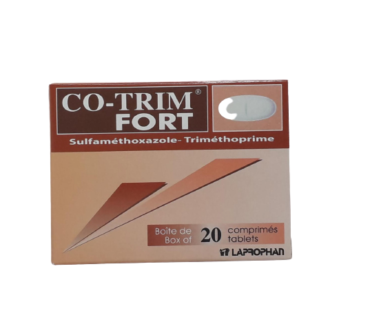 COTRIM FORT 800MG/160MG BOITE DE 20 COMPRIMES REFERENCE 900044