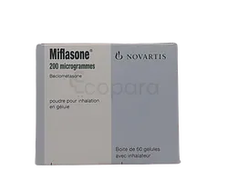 MIFLASONE 200µG BOITE DE 60 GELULES
