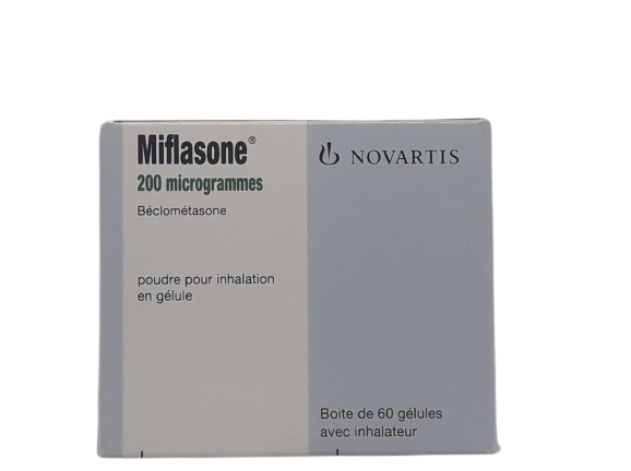 MIFLASONE 200µG BOITE DE 60 GELULES